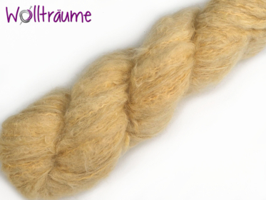 Flocke Vanille, handgefärbte Wolle von wollträume